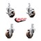 Service Caster 3 Inch High Temp Glass Filled Nylon 7/8 Inch Square Stem Caster Brakes SCC, 2PK SCC-SQ20S314-GFNSHT-TLB-78-2-S-2 - alternate 5